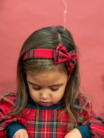 Carica l'immagine nel visualizzatore Galleria, Cerchietto capelli in tartan rosso
