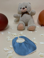 Carica l'immagine nel visualizzatore Galleria, Bavetta neonato raso avion