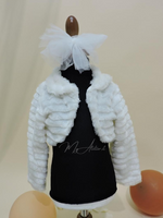 Carica l'immagine nel visualizzatore Galleria, Pelliccia elegante cerimonia bambina a balze