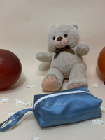 Carica l'immagine nel visualizzatore Galleria, Astuccio pochette in raso avion