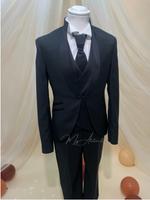 Carica l'immagine nel visualizzatore Galleria, Completo diciottesimo elegante nero guru