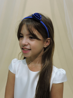 Carica l'immagine nel visualizzatore Galleria, Cerchietto per capelli con fiore azzurro