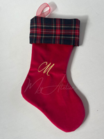 Carica l'immagine nel visualizzatore Galleria, Calza natalizia con personalizzazione ricamo