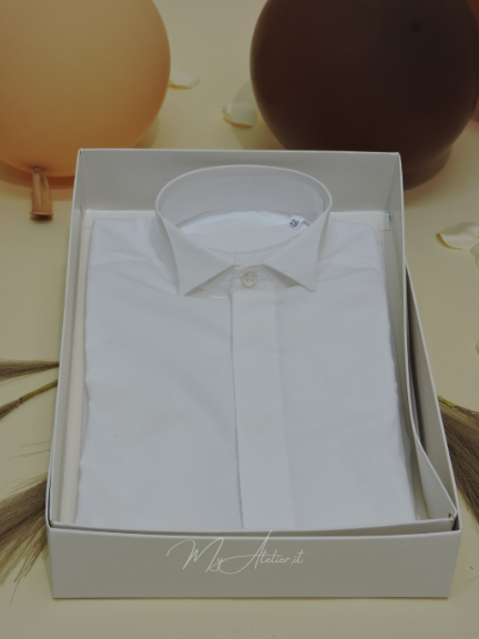 Camicia collo diplomatico cotone neonato