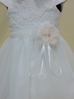 Carica l&#39;immagine nel visualizzatore Galleria, Vestito elegante cerimonia in pizzo neonata
