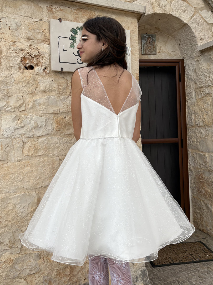 Abito Comunione Tulle Glitter