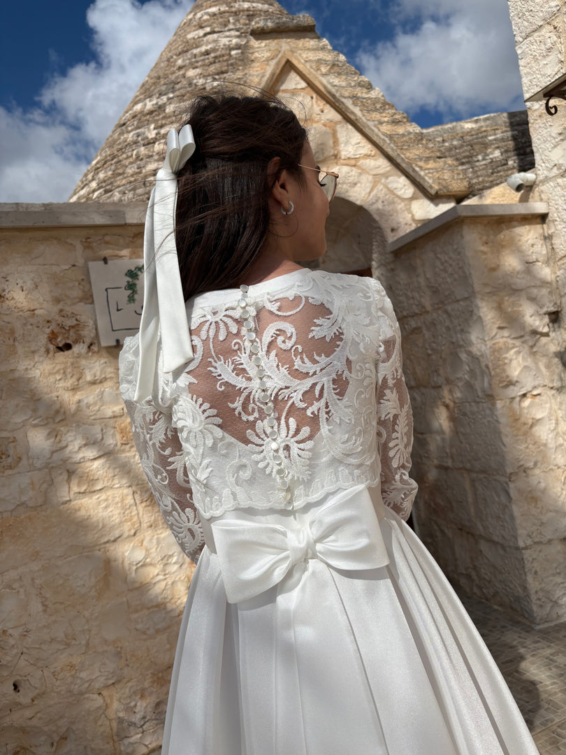 Giacchino in Pizzo Macramè Trasparente